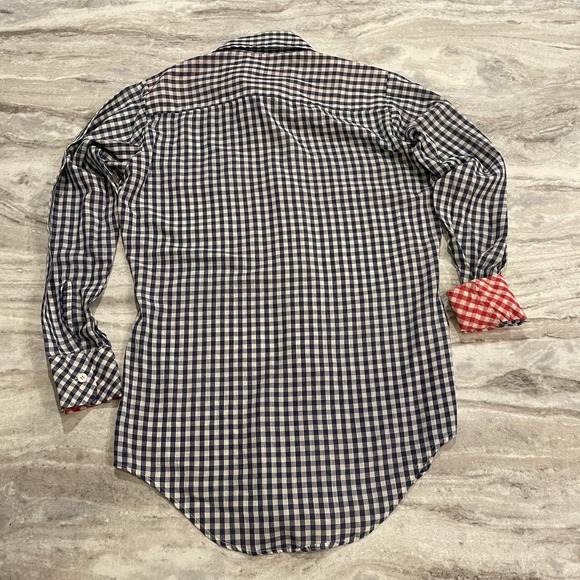 True Vintage Levi's Gentlemen's Jeans 70s Western Shirt Gingham Plaid Cowboy Med - Picture 9 of 14